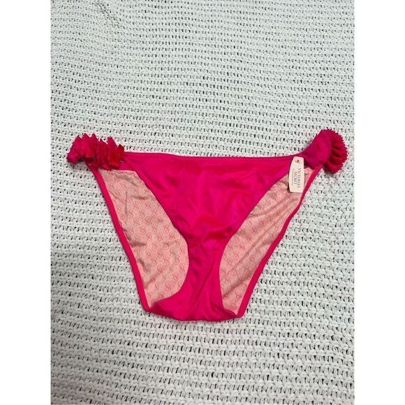 Victoria's Secret Other - Nwt Victoria’s Secret pink bikini bottoms size large ruffle